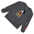 thumbnail image 3 of Disney Women's Sweatshirt, Classic Printed Patch Mickey Mouse Sweatshirt Slate Grey - S, 3 of 6