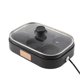 thumbnail image 4 of 6 Hole Egg Frying Pan Nonstick Breakfast Pot Multifunctional Breakfast Maker Hamburger Machine With Pot Cover, 4 of 4