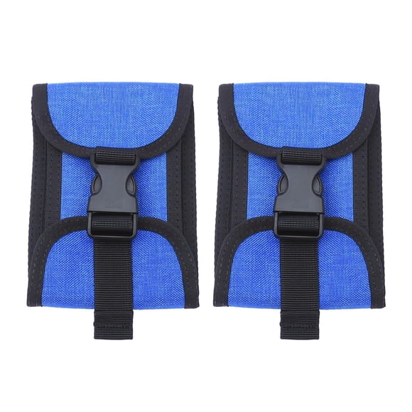 Greeniant Diving Weight Pockets Harness Empty Backplate Pouch Deportes acuáticos Azul 2 piezas