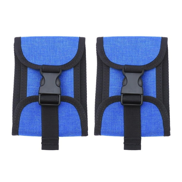 Greeniant Diving Weight Pockets Harness Empty Backplate Pouch Deportes acuáticos Azul 2 piezas