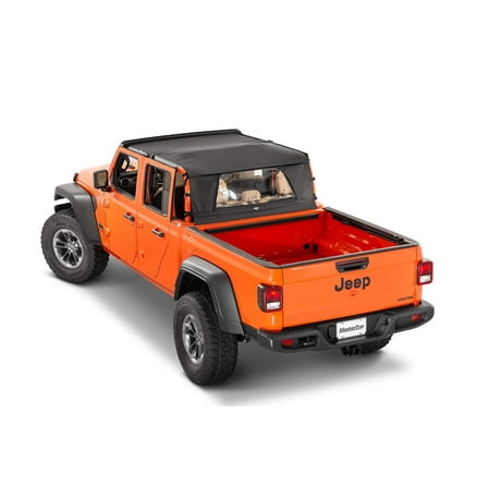 MasterTop 14850724 Bimini Top Plus & Windstopper Combo MasterTwill for 2020-Current Jeep Gladiator