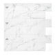 thumbnail image 1 of Azulejo autoadhesivo para salpicadero de cocina, para pared de baño, color blanco con diseño de mármol gris, 30,5 x 30,5 cm, 1 of 5