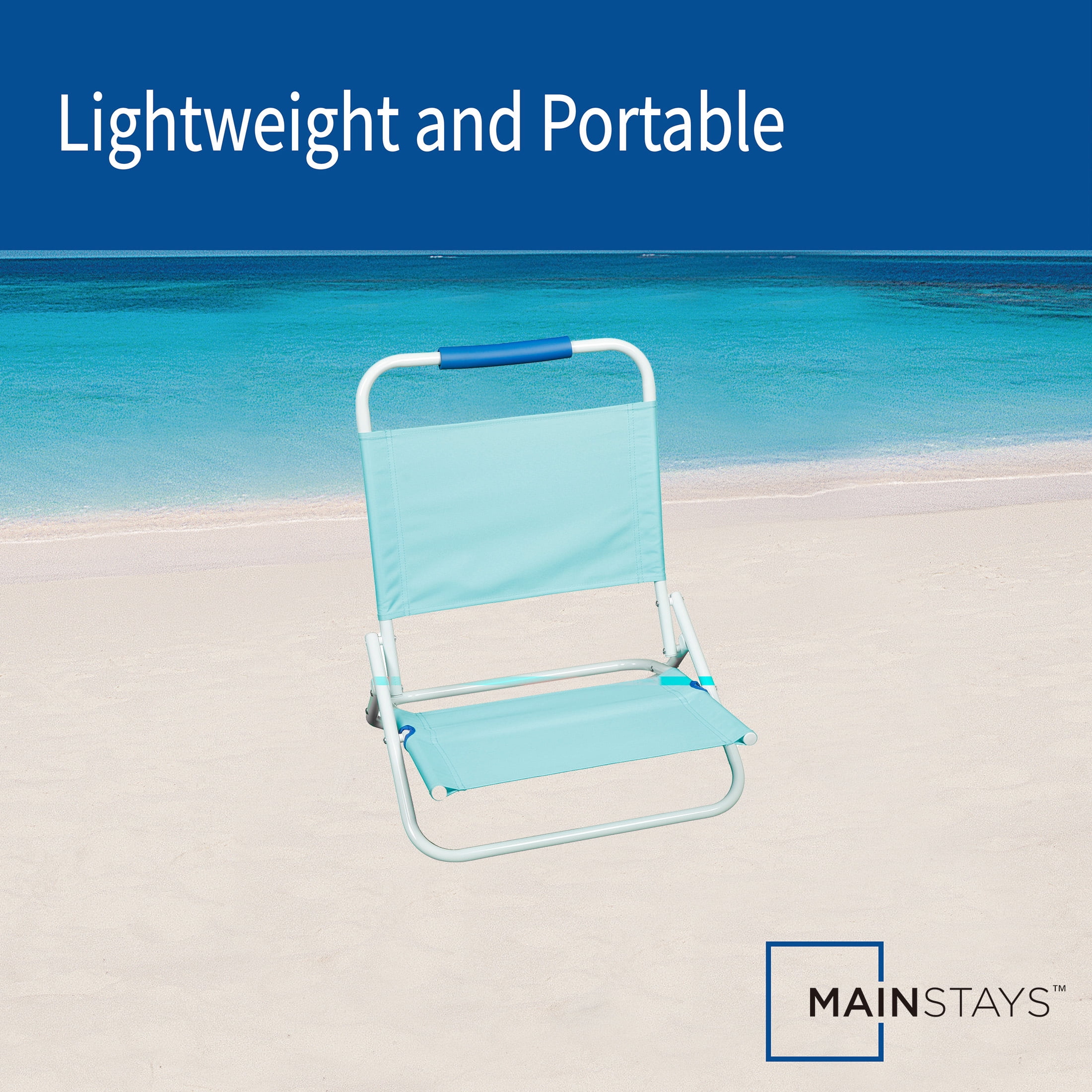 Mainstays Beach Sand Chair, Teal