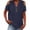 #05 Navy 【Mix, Match & Stock Up on Your Favorite Palette.】, variant on Women's Summer V Neck Off Shoulder Short Sleeve Top Shirts Blouses Solid Color Loose Fit Casual Daily Wear Vacation Beach Party Outfits Fashion Essential Gift for Women | Sopatenor,Blue XL