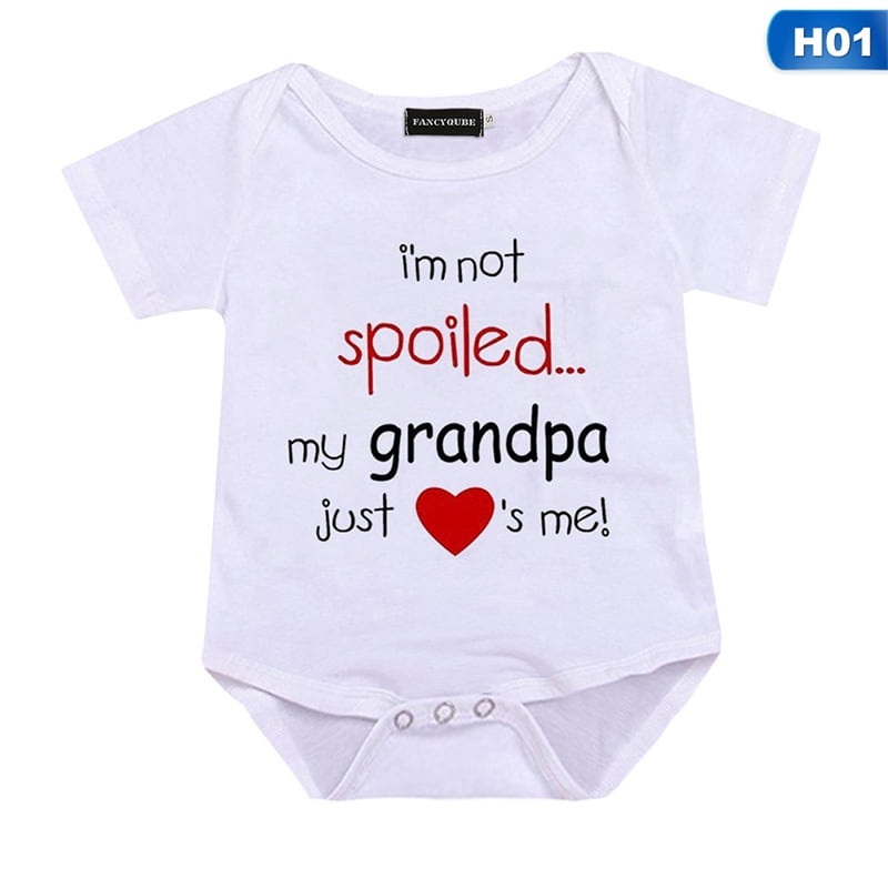 Kaboer KABOER My Grandpa Just Loves Me, Funny Baby Onesie Baby