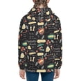 thumbnail image 6 of Pofeuu Vegetable Quiche Print Teenage Zipper Hoodie Sweatshirts Hooded Casual Jackets With Pocket For Boys Girls-Medium, 6 of 6