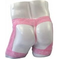 thumbnail image 4 of Men's Lingerie Panties Lace Tirm Bulge Pouch G-String Thongs Underwear with Garter Pink, 4 of 4