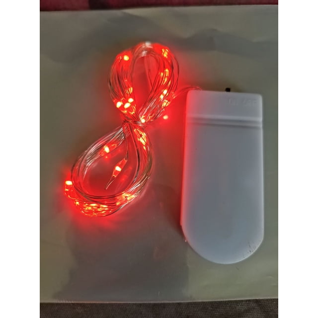 Cadena de luces con botones navideños, cadena de luces, caja de regalo de flores, adornos para tartas, decoración, lámpara de alambre de cobre led, lámpara de estrella pequeña
