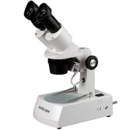 AmScope 20X-40X Binocular Stereo Microscope with 2 Halogen Lights New