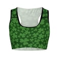 thumbnail image 5 of Honeeladyy Sales St. Patrick's Day Tank Tops for Women Shamrock Print Sleeveless Vest Short Top Basic Athletic Tanks Yoga Undershirt, 5 of 7
