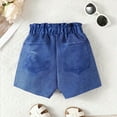 thumbnail image 5 of TOWED22 Toddler Baby Girl Clothes Summer Linen Outfit Sleeveless Tie Up Tank Tops+Ruffled Shorts Little Girls 2 Pieces(Blazer,5-6 Y), 5 of 5