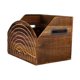 thumbnail image 5 of Caja de discos de vinilo, caja de madera para guardar álbumes, con asa cómoda, organizador de discos de CD de para CD, libros, archivos,, 5 of 9