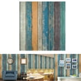 thumbnail image 1 of Coofit Wall Sticker Creative Vintage Stripe Pattern Wall Decal Wall Art Sticker, 1 of 8