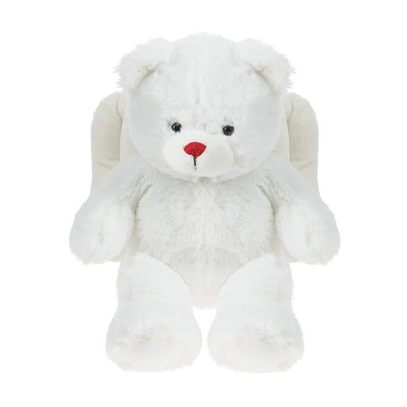 Ganz Angelic Winged Bear Classic White 9 inch Plush Fabric Stuffed Animal Toy