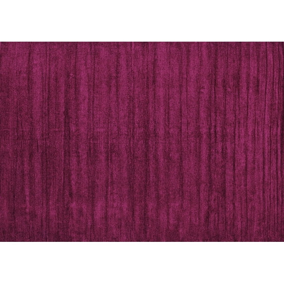Ahgly Company Indoor Rectangle Abstract Purple Contemporary Area Rugs, 7' x 10'
