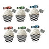 Race Car Cupcake Decoration Picks with Baking Cup Decoration Wrappers
