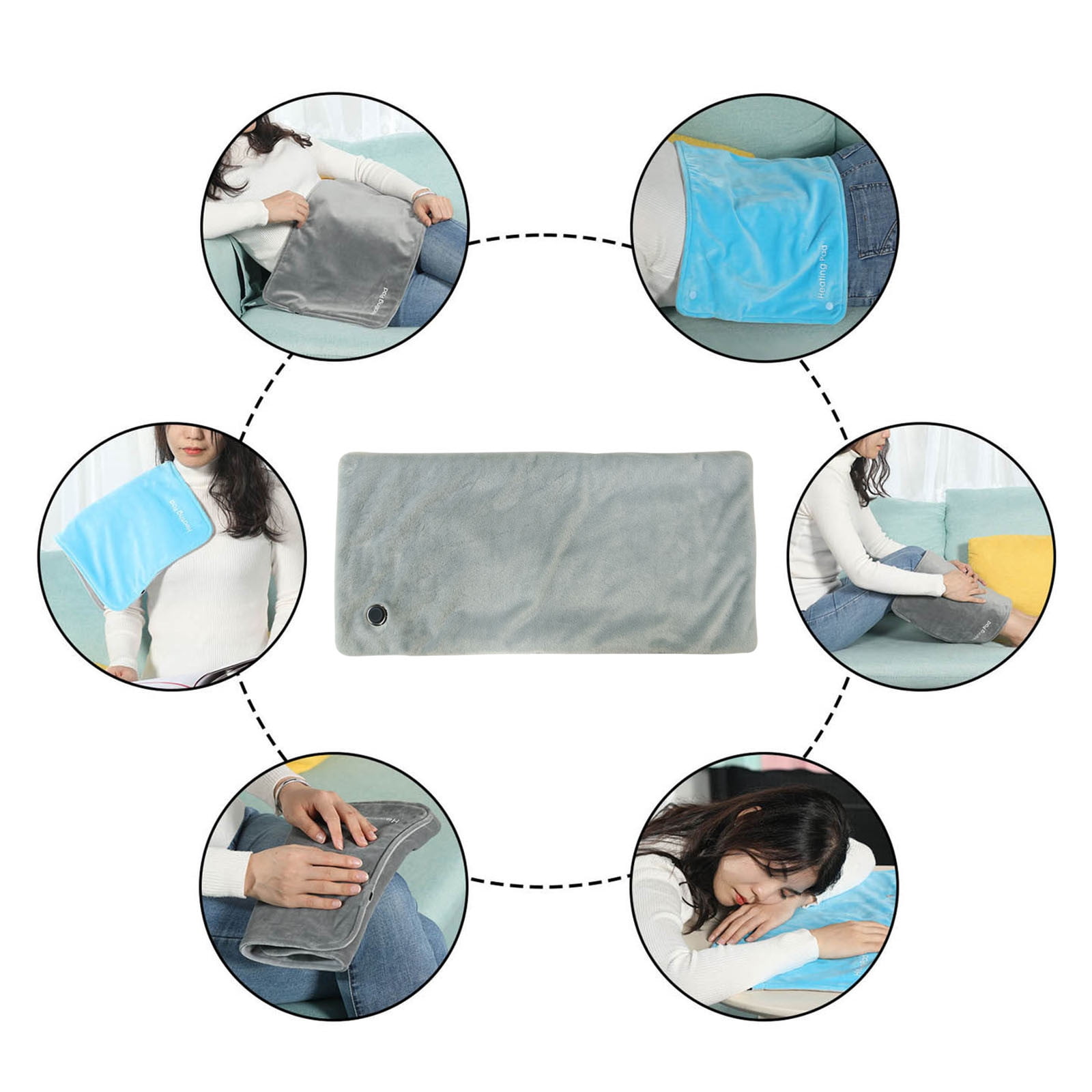 Kyusrd Three Level Temperature Controlled Blanket For Home And Office Use Multifunctional Hot Compress Single Person Blanket USB Heating Pad