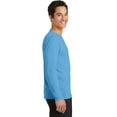 thumbnail image 3 of Port Company Long Sleeve Performance Blend Tee-XL (Aquatic Blue), 3 of 6