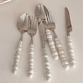 thumbnail image 3 of Couverts de table avec poignées en céramique et perles pour la maison, le restaurant et l'hôtel, 3 of 4