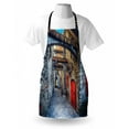thumbnail image 3 of Medieval Apron Old Stone Street with Stone Passage Estonia Medieval Town Heritage Photo Art, Unisex Kitchen Bib Apron with Adjustable Neck for Cooking Baking Gardening, Grey Red Brown, by Ambesonne, 3 of 3