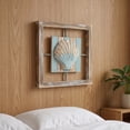 thumbnail image 5 of Natural Wood Mediterranean Nautical Starfish & Shell Wall Hanging Decor, Coastal Seaside Wall Art Ornament, Beach Theme Decor for Homestay Background Wall Living Room, 5 of 6