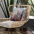thumbnail image 2 of Tree Oil Duo Indoor/Outdoor Pillow with Removable Cover in Brown Blue Purple20x20, 2 of 4