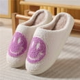 thumbnail image 4 of Pantuflas de felpa para mujer Pantuflas de mujer cálidas de invierno sonriente (Tamaño: 36-37) TUNC Sencillez, 4 of 5