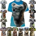 thumbnail image 2 of Camiseta con estampado 3D de animales y oso koala para hombre, camisetas con estampado de personalidad de Australia, camisetas unisex informales de manga corta para hombre, 2 of 5