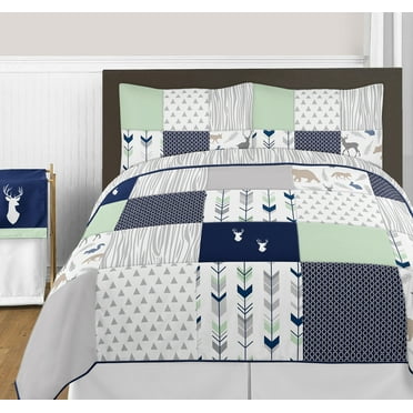 Construction Truck Red and Blue Full/Queen Bedding Set - 3 pieces - by ...