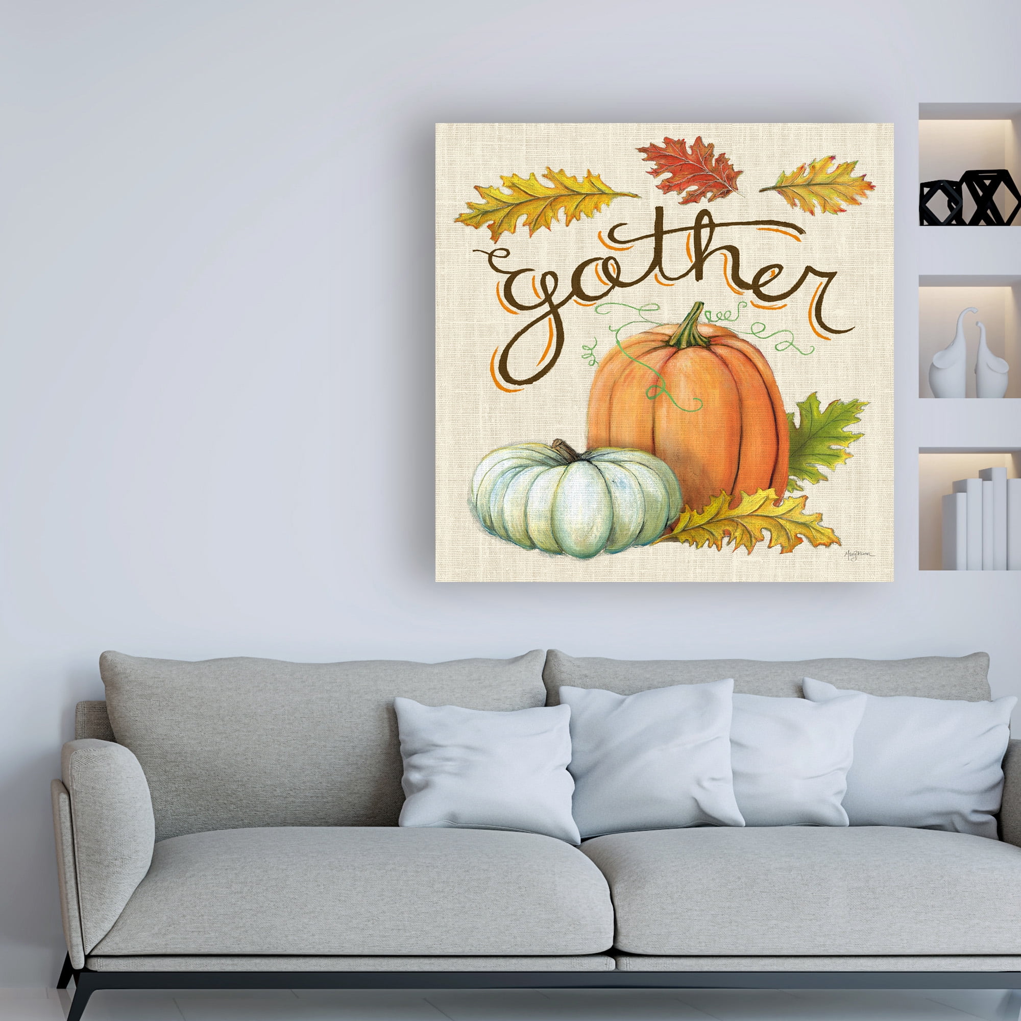 Trademark Fine Art 'Autumn Harvest III Linen' Canvas Art by Mary Urban