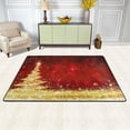 thumbnail image 2 of FREEAM Winter Holiday Area Rug 4'x6', Shining Christmas Tree Polyester Area Rug Mat for Living Dining Dorm Room Bedroom Home Decorative, 2 of 5