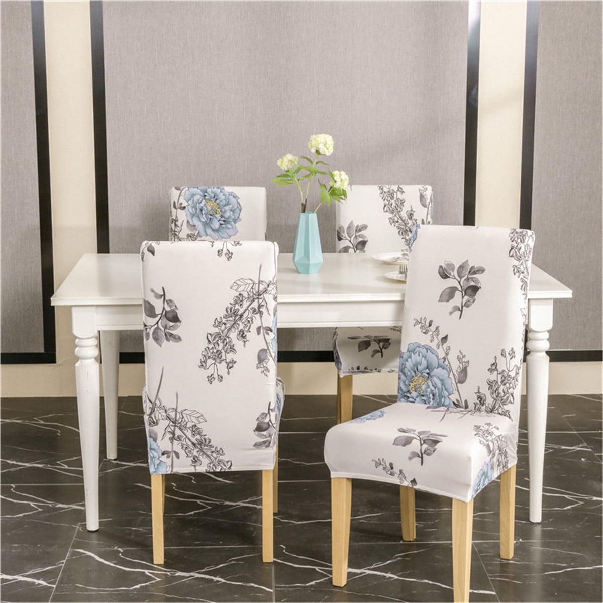 4Pcs Dining Chair Cover Seat Protector Super Fit Slipcover Stretch