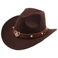 thumbnail image 3 of Chapeau de Cowboy Classification des Produits Style Western avec Bandeau Classique pour Hommes et Femmes, 3 of 4