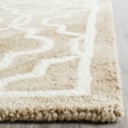 thumbnail image 4 of Safavieh Dip Dye Leighton Geometric Wool Area Rug, Beige/Ivory, 7' x 7' Square, 4 of 12