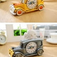thumbnail image 2 of FUTUREORYY Black Silver Classic Car Shape Clock 1Set Vintage Design Plastic Table Clock for Desk Bedroom Living Room, 2 of 8