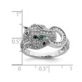 thumbnail image 3 of Sterling Silver Cheetah Ring with Cubic Zirconia (CZ)s, 3 of 4