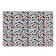 thumbnail image 1 of London Cutting Board, United Kingdom Country Themed Pattern in National Flag Colors, Decorative Tempered Glass Cutting and Serving Board, Small Size, Royal Blue Red White, by Ambesonne, 1 of 1