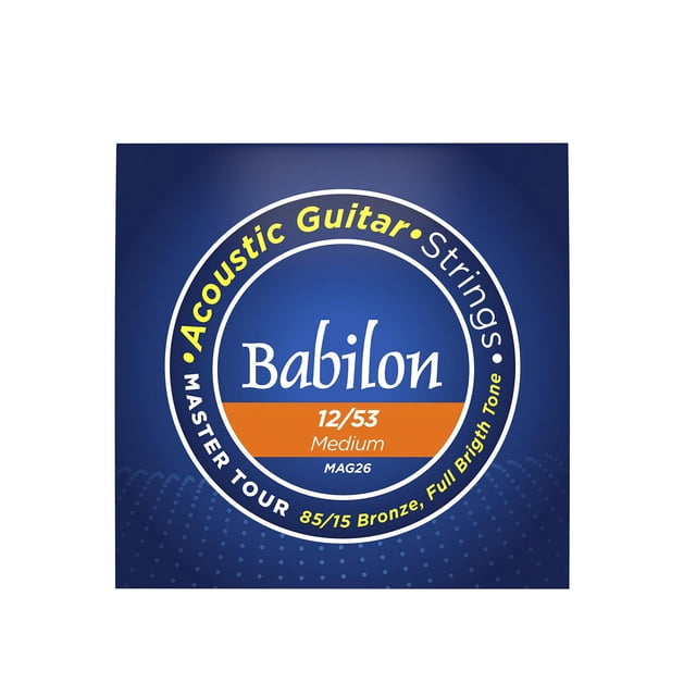 Set de Cuerdas para Guitarra BABILON MASTER TOUR 0.012-0.053 dorado
