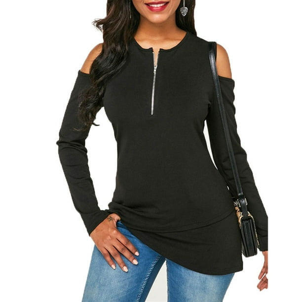 long sleeve off shoulder top