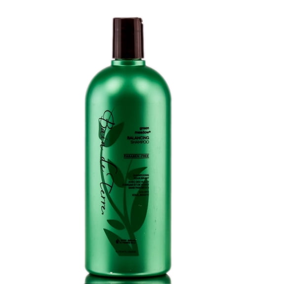 33 oz , Bain de Terre Green Meadow Balancing Shampoo, hair scalp beauty - Pack of 2 w/ Sleek 3-in-1 Comb/Brush