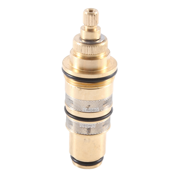 2X Brass Replacement Thermostatic Valve Spool Faucet Mixer Tap Shower Mixer Valve Tap Shower Mixing Valve Repair Kit