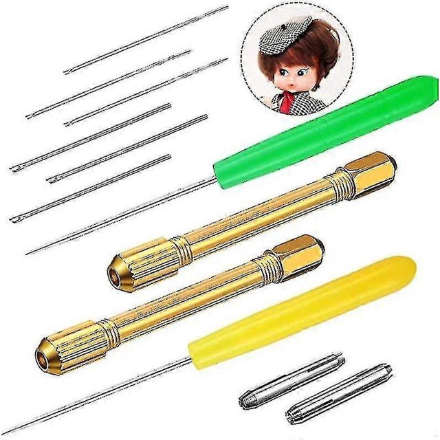 Doll Hair Rerooting Rehair Tool For Doll Hair Making Tool Kit Black-Yvan