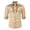 Khaki, variant on Retro Cowboy Shirts for Men Western Embroidered Long Sleeve Button Down Shirt Spring Summer Slim Fit Tops Black1 L
