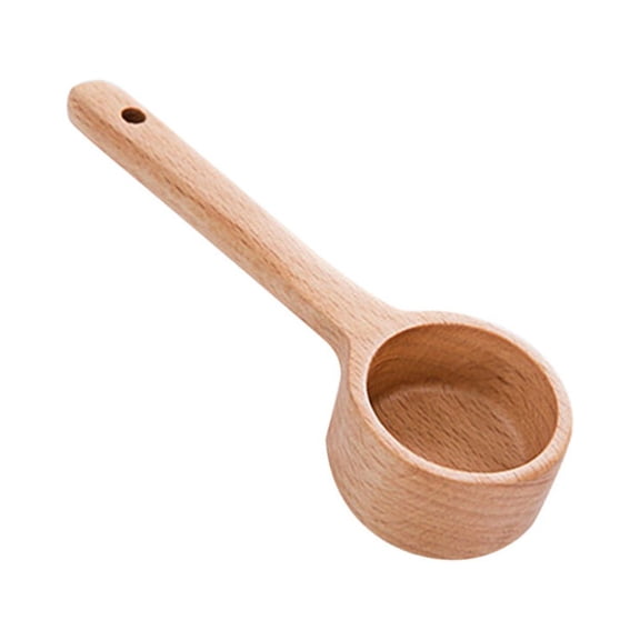Hytrove 1Set Wood Soup Ladle for Home Use with Oil Coating