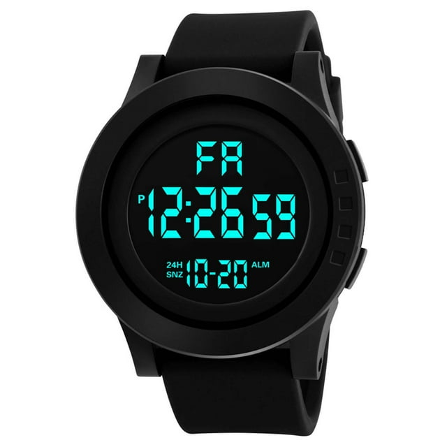 PVCS HONHX Mens LED Digital Display Watch Date Sport Women Outdoor Electronic Watch