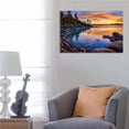 thumbnail image 3 of HFDF Stunng Lake Tahoe,Shore Colorful Sunset,Cool Wall Art Canvas Wall Art For Livg Room Decor Aesthetic Vtage Posters & Prts Over Bed Wall Decor Prts For Wall,es, 10x8inch Unframed, 3 of 5