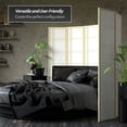 thumbnail image 3 of Red Lantern 6 ft. Tall Double Cross Shoji Screen - Ivory - 3 Panels, 3 of 7