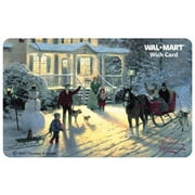 Angle View: Winter Thomas Kinkade Gift Card