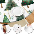 thumbnail image 4 of White Christmas Tree Pattern Round Fitted Tablecloth with Elastic Edge,Dining Table Cover Waterproof,Outdoor Round Tablecloth for Camping,Dining,Indoor and Outdoor, 4 of 7