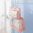 thumbnail image 4 of Handbag Storage,Handbag Organizer Dust Cover Bag Transparent Anti-dust Purse Storage Bag for Hanging Closet with Zipper and Handle Space-Saving Storage Bag,4.1x9x12.6in, 4 of 12